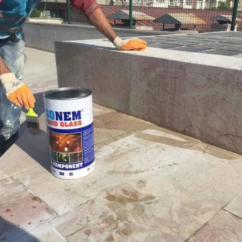 ISONEM LIQUID GLASS TRANSPARENT CLEAR WATERPROOFING EXCELLENT ADHESION on TILE GLASS MARBLE CERAMIC CONCRETE WOODEN SURFACES