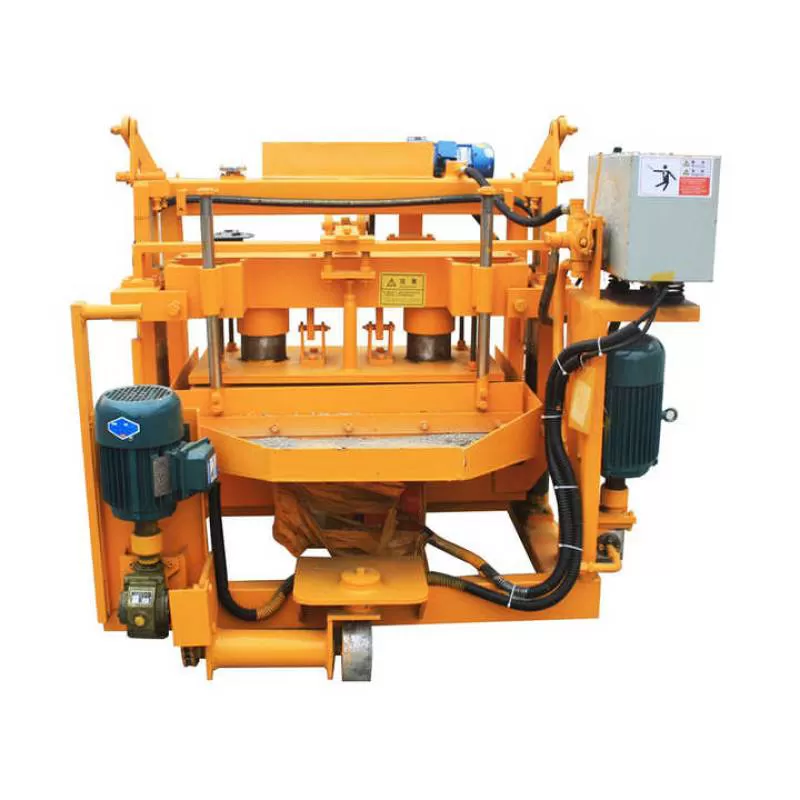 Good Quality Customized Egg Layer Concrete Mobile Moving Block Machine Qt40-3a Brick Machine