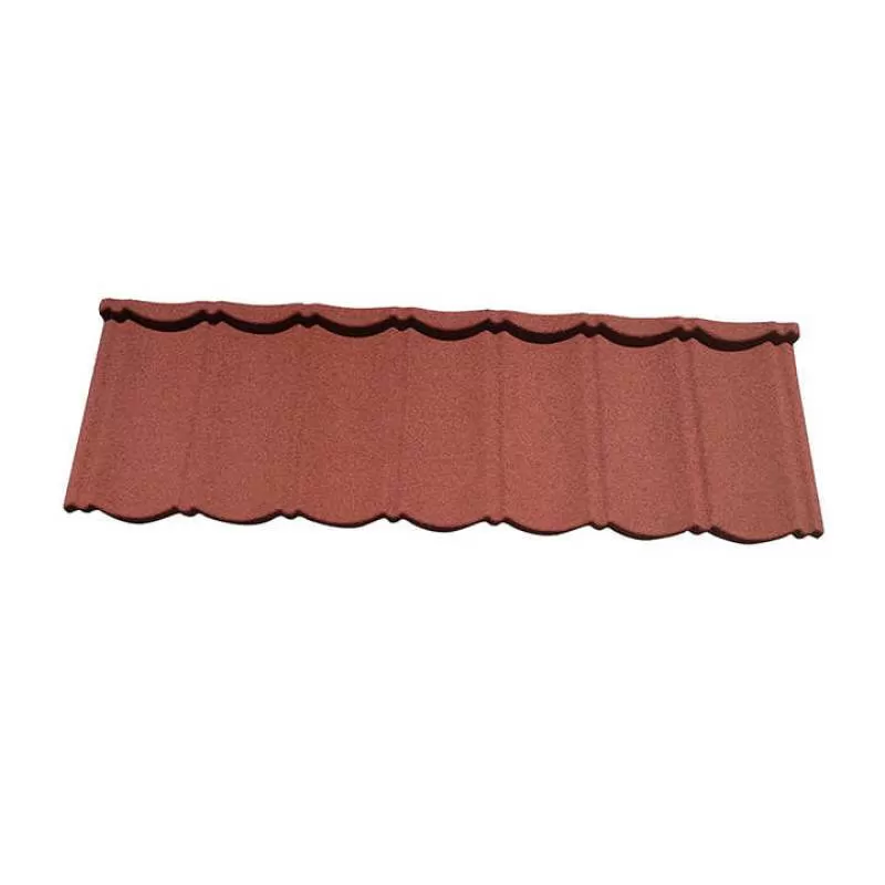 Customized 0.4mm Color Stone Coated Metal Classical Roofing Tile Decorations Material Roof Tile
