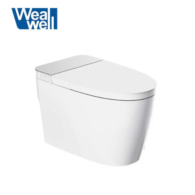 One Piece Hotel Bathroom Toilet Intelligent Toilet with Auto Flush Heat Seat and Night Light Smart Toilet