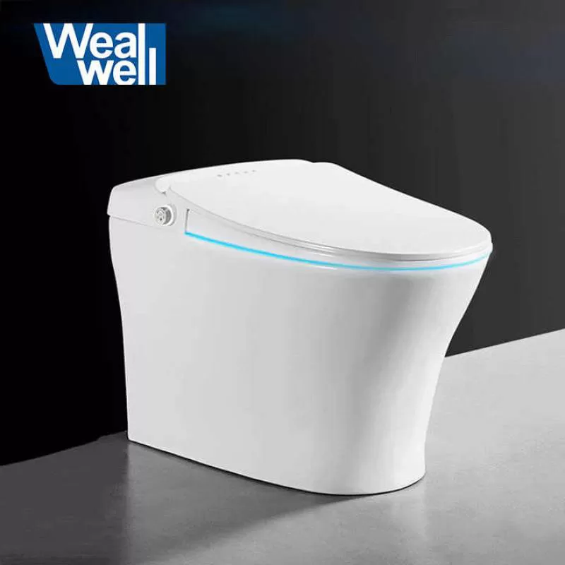 Wealwell One Piece Electronic Instant Heat Intelligent Bidet Automatic Flip Smart Toilet
