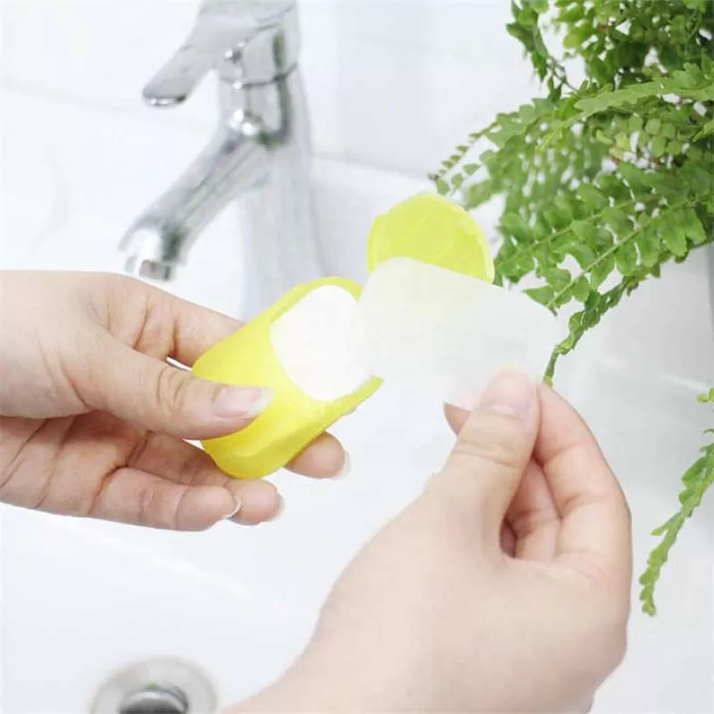 Soap Paper Sheets Portable Disposable Travel  Paper Soap