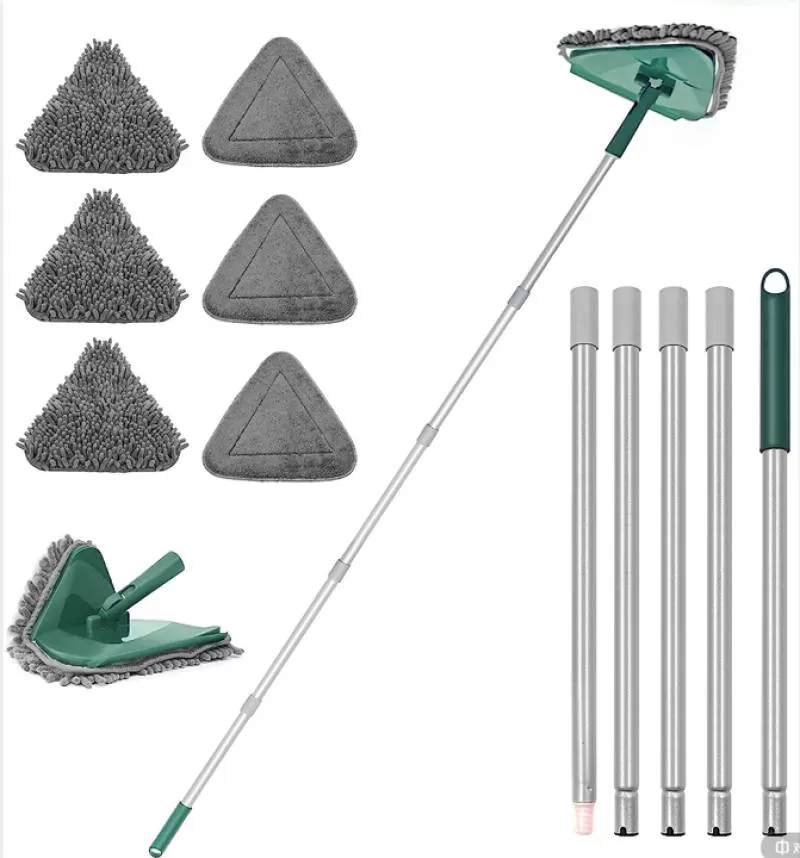 2024 Wall Cleaning Mop W/82 In. Handle W/Dusting Duster W/Scraper, Ceiling Cleaning Tool W/6 Replacement Pads