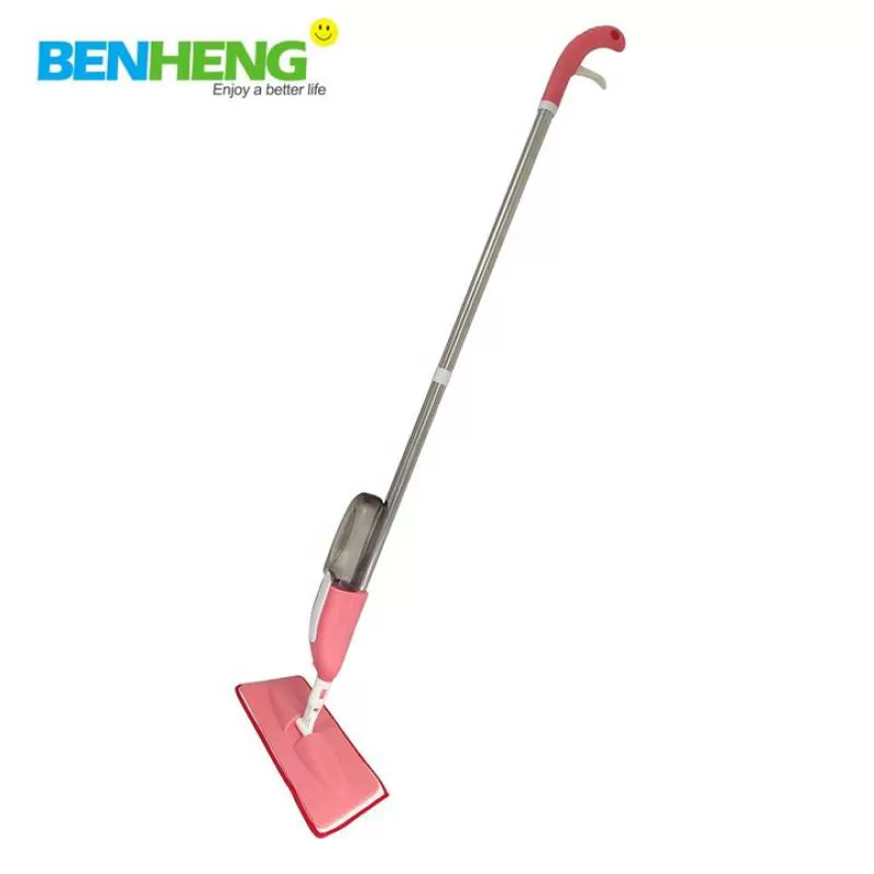 BENHENG BSCI Factory 360 Rota Microfiber MOPting Rod Flat Mop with Sprayer for Kitchen Wood Floor Cleaning Mop