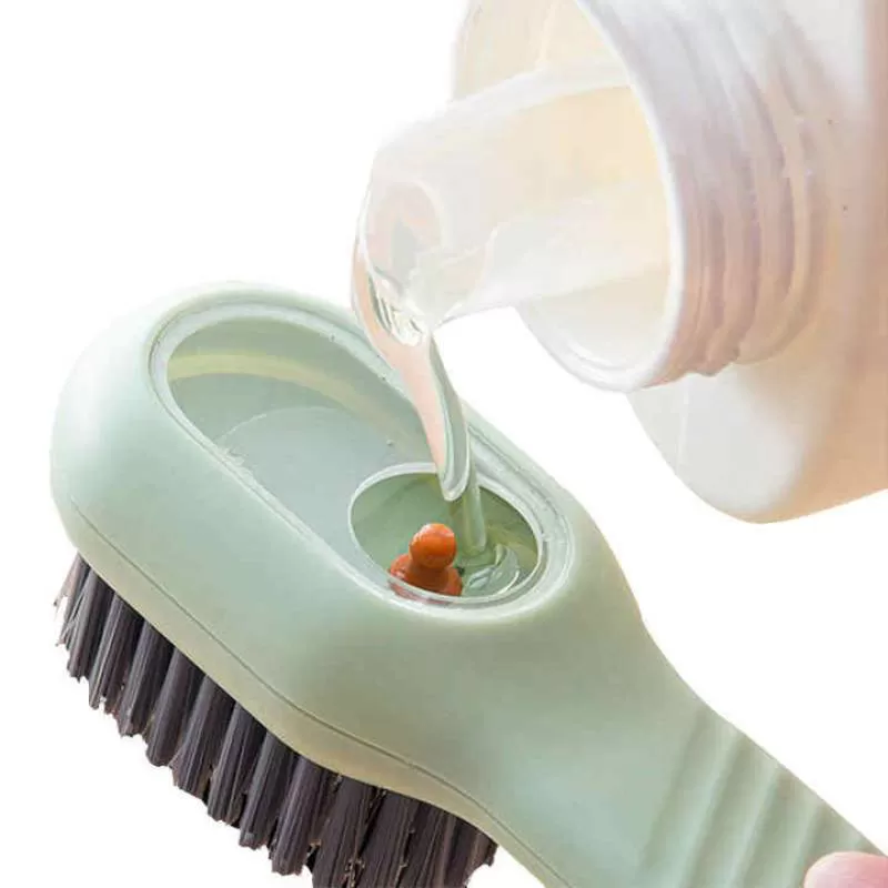 New Products Labor-Saving Comfortable Grip Hanging Hole Design Cleaning Brush Multi-Functional Shoe Brush for Clothes Sneakers