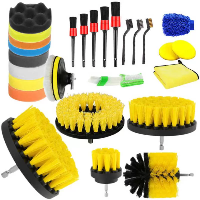 Drill Brush Cleaner Kit Power Scrubber Brush for Household Bathroom Bathtub Floor Electric Cleaning Brush