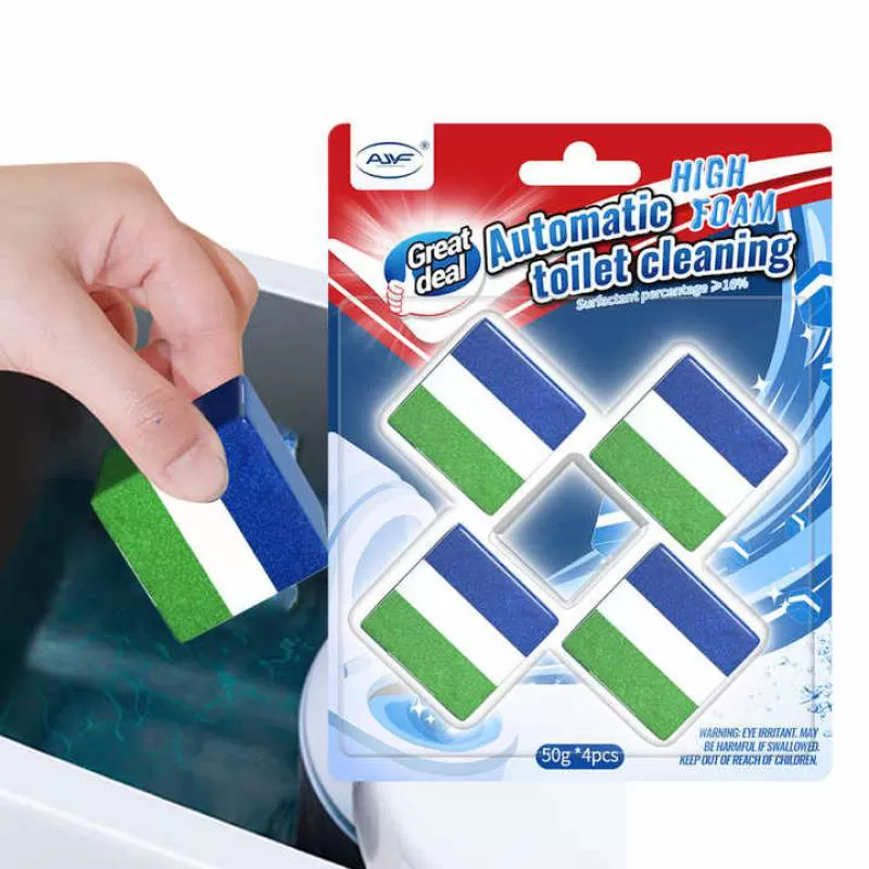 OEM 3 in 1 Toilet Cleaner Cube High Foam Long Lasting 30days Toilet Bowl Cleaner Tablet Bleach Function