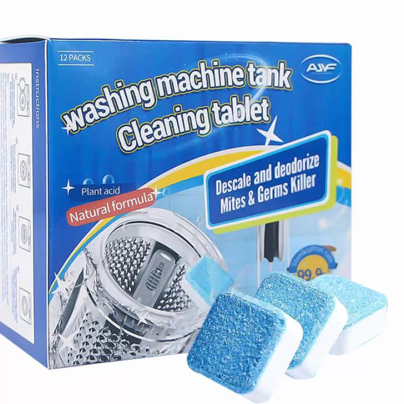 Washing Machine Cleaner Descaler - Deep Cleaning Tablets for HE Front Loader & Top Load Washer, Clean Inside Drum and La