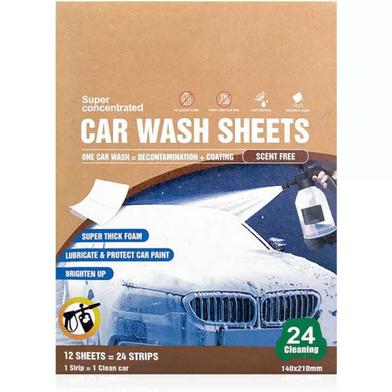 Eco Friendly Concentrated Foaming Car Wash Body Cleaning Sheet