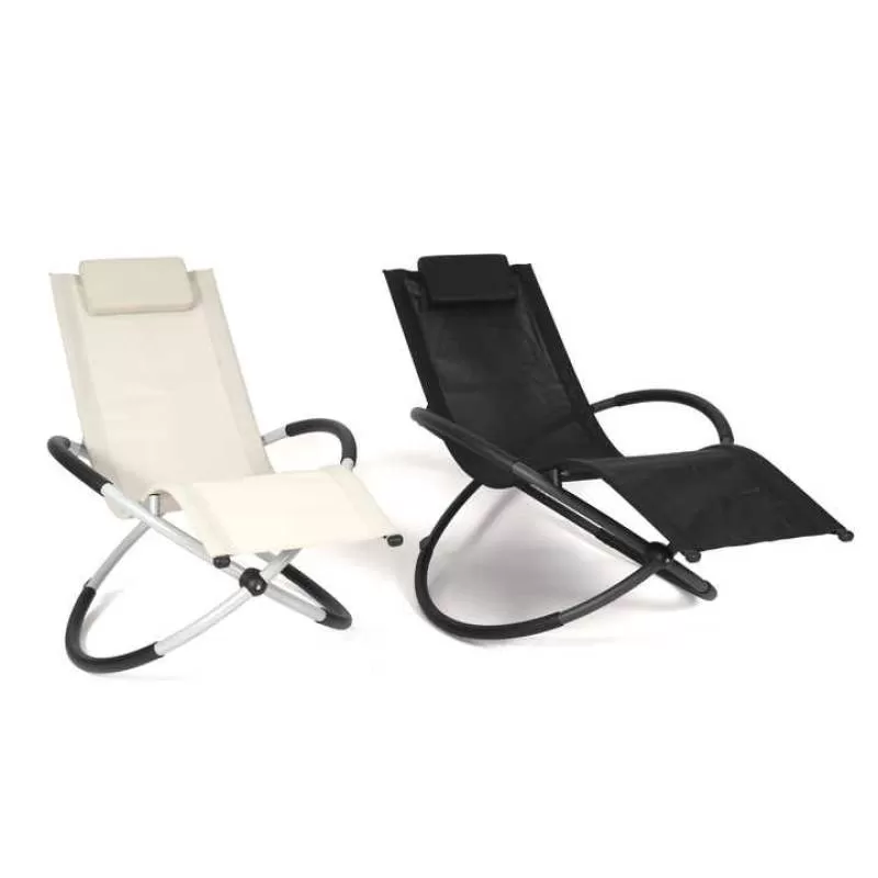 Hitree Customized Outdoor Fashion Lazy Comfortable Rocking Chair Leisure Garden Lounge Chair Folding zero Gravity Chair