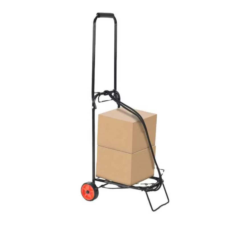 Folding Steel Frame Big Wheel Heavy Luggage Big Size Trolley Supermarket Shopping Portable Trolley Cart