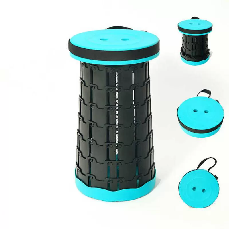 Hot Sales Lightweight Seat 500IBS Adjustable Height Portable Retractable Outdoor Folding Stool Telescopic Chair