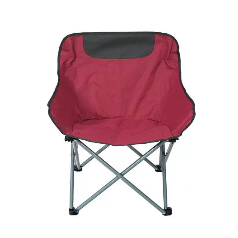 Outdoor Portable Ultralight Double Layer Metal Camping Folding Chairs for Fishing Armless Beach Camping Moon Chair