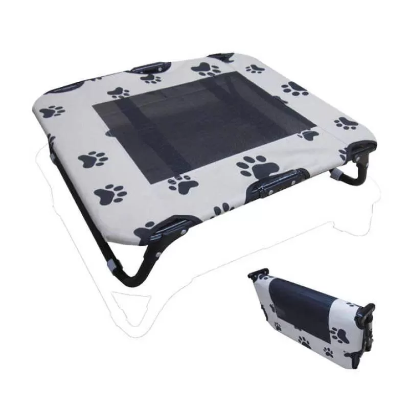 Outdoor Summer Sun Shading Moisture Prevention Washable Elevated Pet With Tent Dog Beds Accessories for Camping Folding Pet Bed