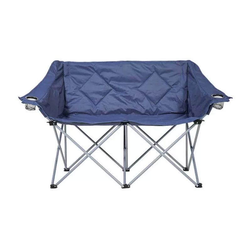 Hitree Customized 2-Person Loveseat Camping Chair With Armrest Cup Holder  Outdoor Double Camping Chair Outdoor Folding Chair