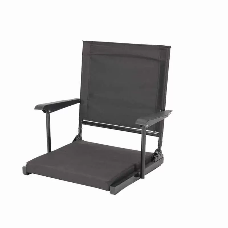 Custom High-quality Patio Outdoor Chair Leisure Stable Floor Stadium Cushion Legless Comfortable Deck Chair with Armrest