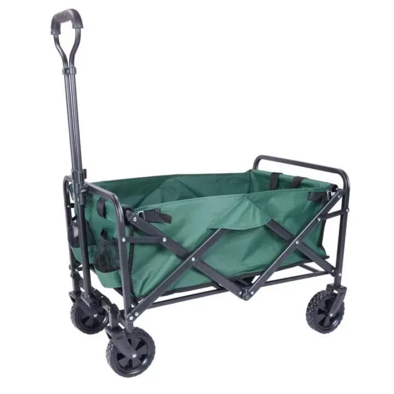 New Design Collapsible Outdoor Beach Camping Folding Wagon Portable Garden Cart Garden Wagon Stroller with Narrow Wheel