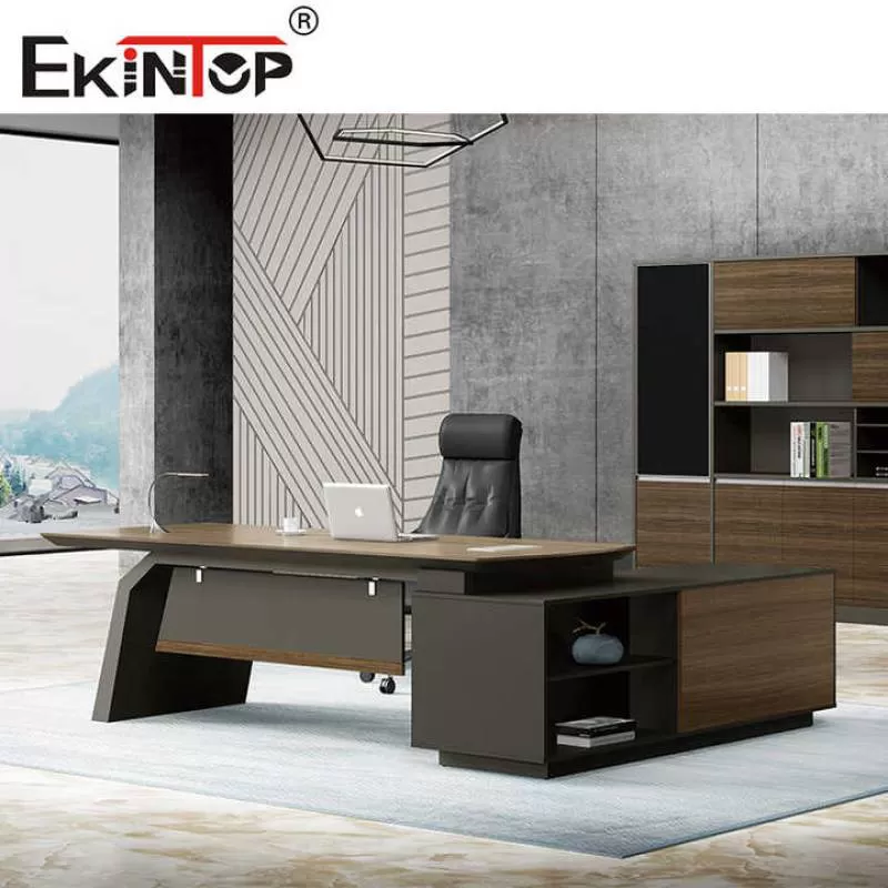Modern L-shaped Melamine Desk Office Furniture Director Table Executive Office Desk