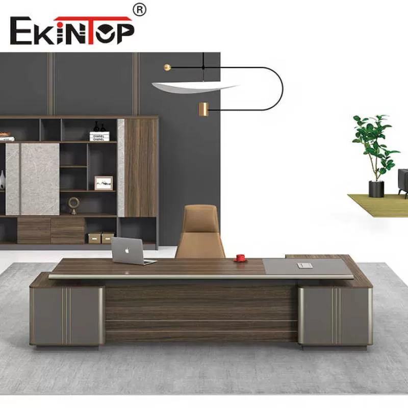 Ekintop OEM Office Furniture Manager Desk Office Modern Wooden Table CEO Executive Desk