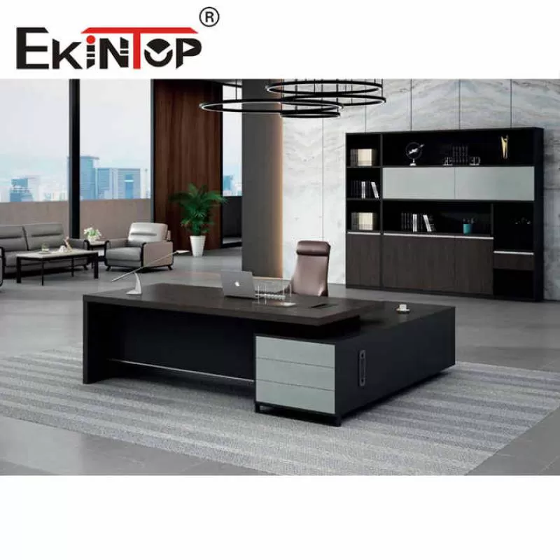 Ekintop New Modern Office Desk Workstation Table Designs Ceo Executive Desk Classic Luxury Office Desk Furniture