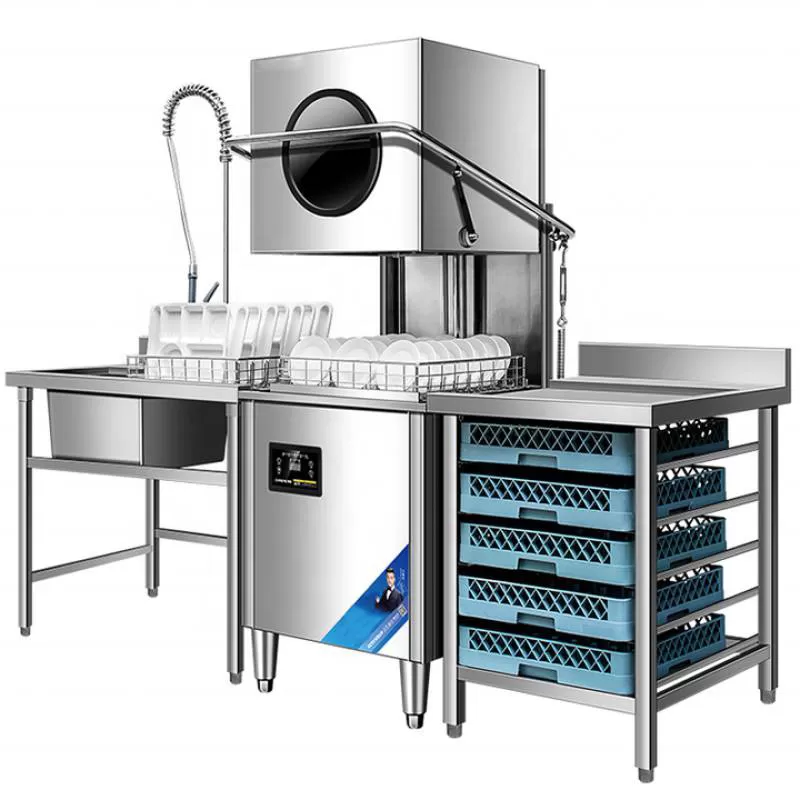 2024 HOT SALE Catering Hotel Restaurant Kitchen Equipment Dishwasher Machine Commercial Hood Type Dishwasher Machine