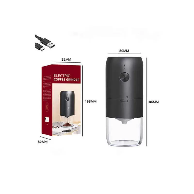 Factory Hot Sale Type-C Electric Coffee Mills Portable Home Office Use Mini Automatic Coffee Grinders