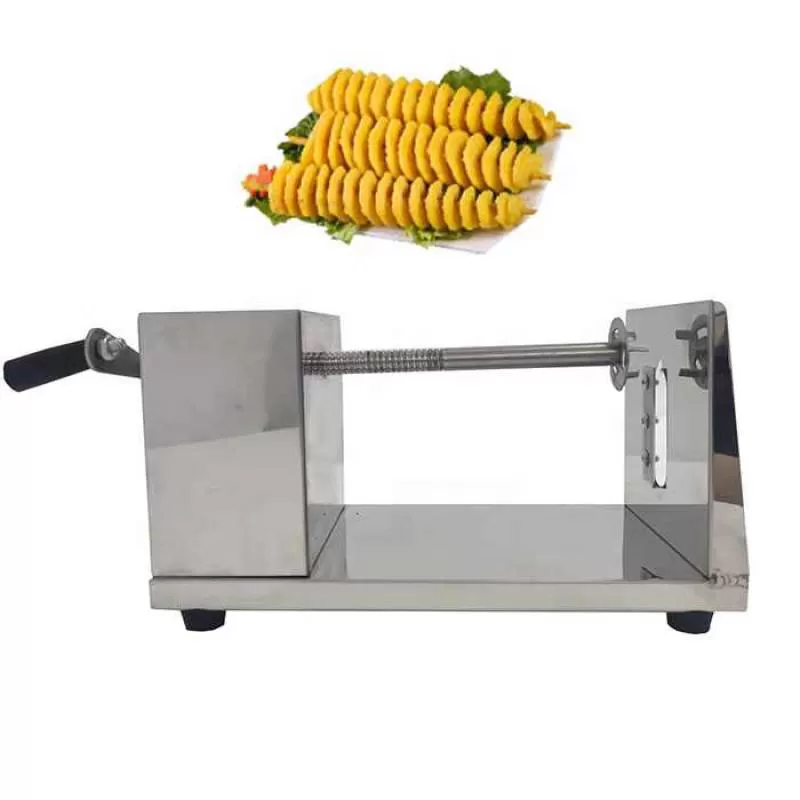 Commercial Stainless Steel Carrot Twister Potato Slicer Potato Chips Cutting Machine
