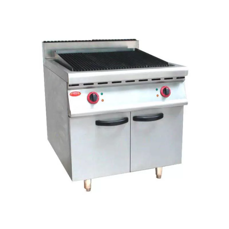 Commercial Electric Stainless Steel Hot Stone Lava Rock Grill for Barbecue