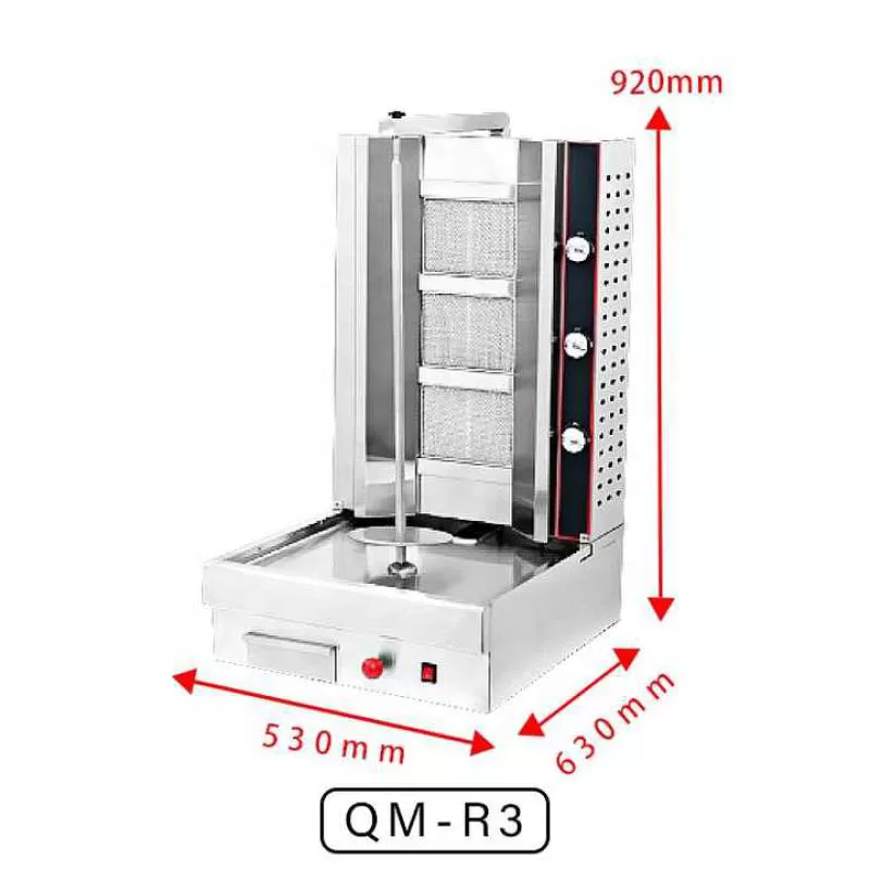 Outdoor Custom Automatic Shawarma Machine Best Price Steel & Metal Car Door Safety Barbique Made China Moissanite Material
