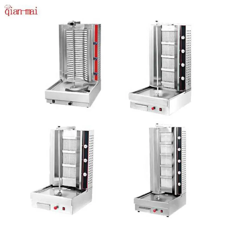 Commercial Turkey Doner Kebabs Machine Commercial Purposes Vertical Broiler Roasting Meat Gyro Shawarma Machine Gas