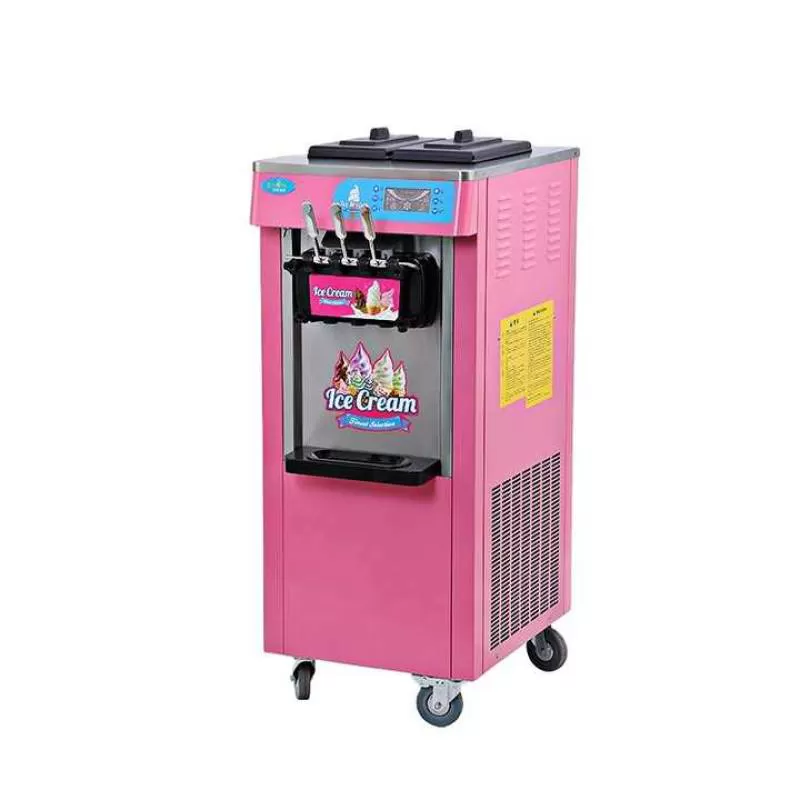 Italian Commercial Automatic Soft-Serve Ice Cream Maker Electric Small Compressor Machine Homemade Frozen Fruit Yogurt Chocolate