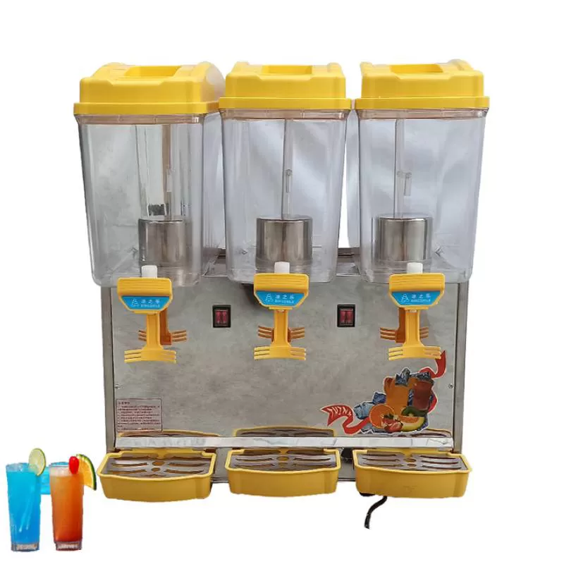 Automatic Electric Large Glass Drink  Co2 Beverage Dispenser with 3 Tanks