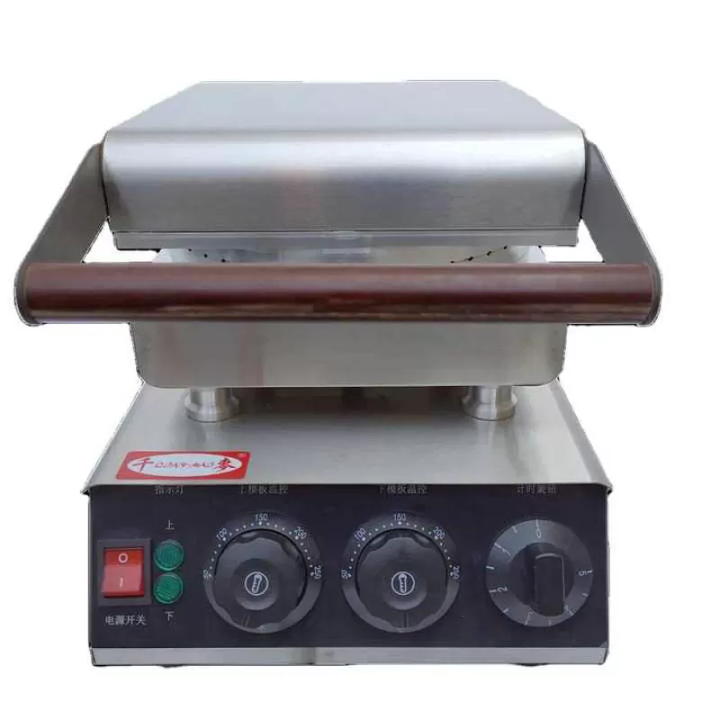 Hot Sell Commercial Ice Cream Skin Waffle Maker with Non-stick Coating