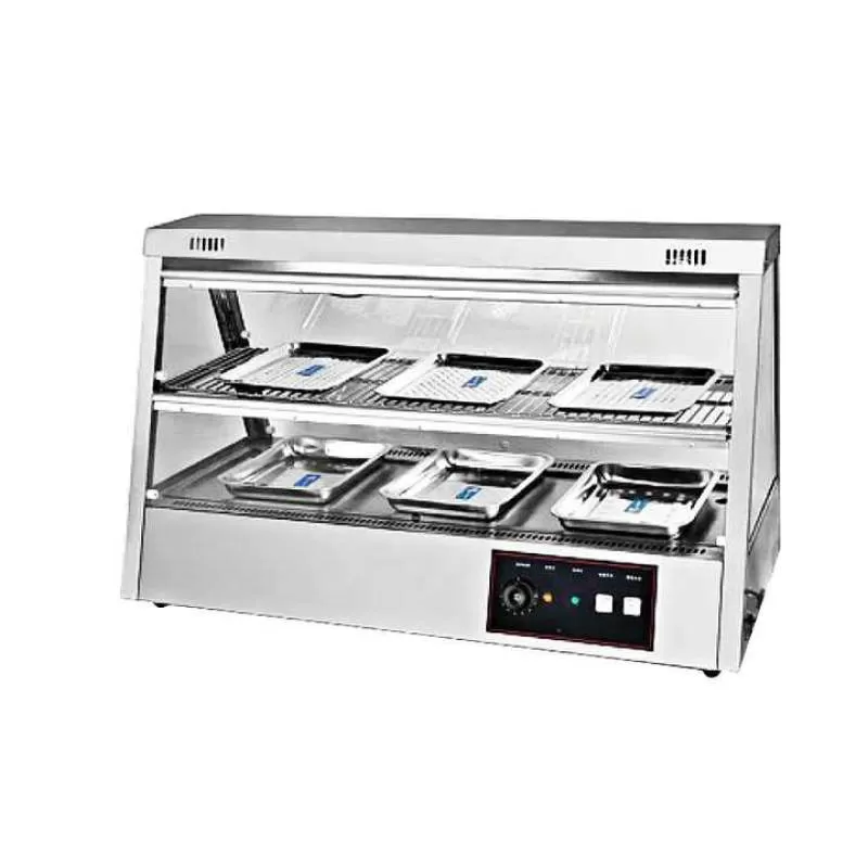 Restaurant Equipment for Sale Large Stainless Steel Food Warmer Vertical Food Display Warmer Display Hot Food Warmer Showcase