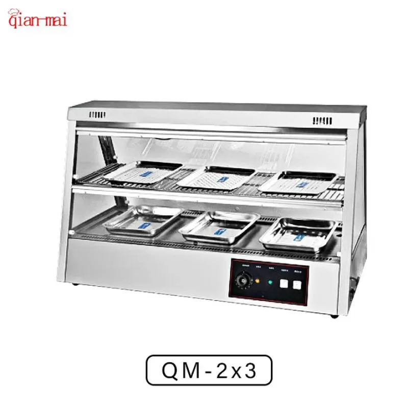 Large Capacity Large Tabletop Display Hot Food Warmer Showcase Restaurant Kitchen Equipment