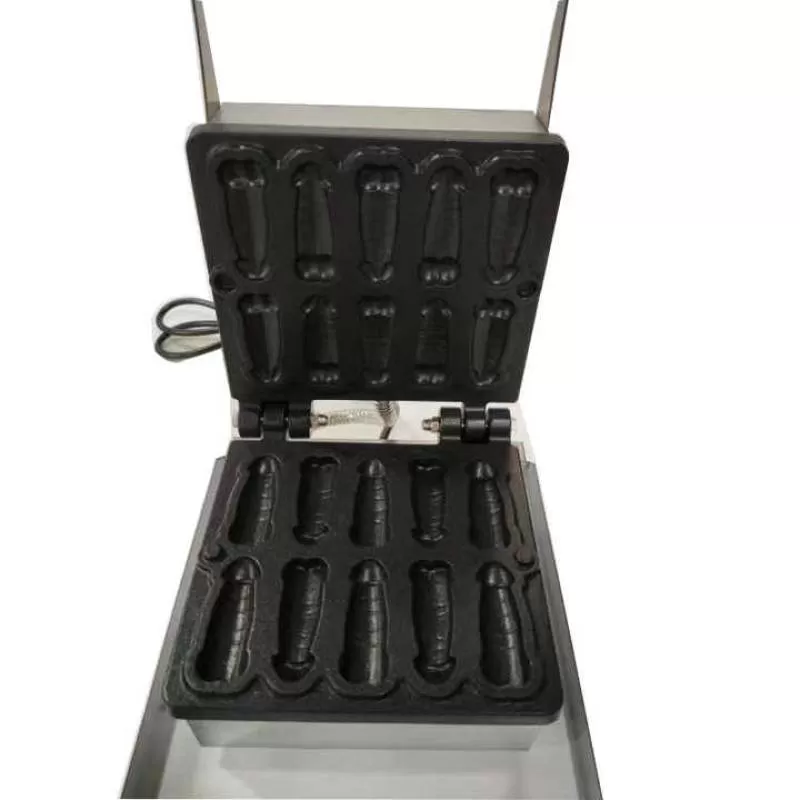 Commercial None-stick Electric Bubble Penis Shape Waffle Machine Dick Waffle Maker