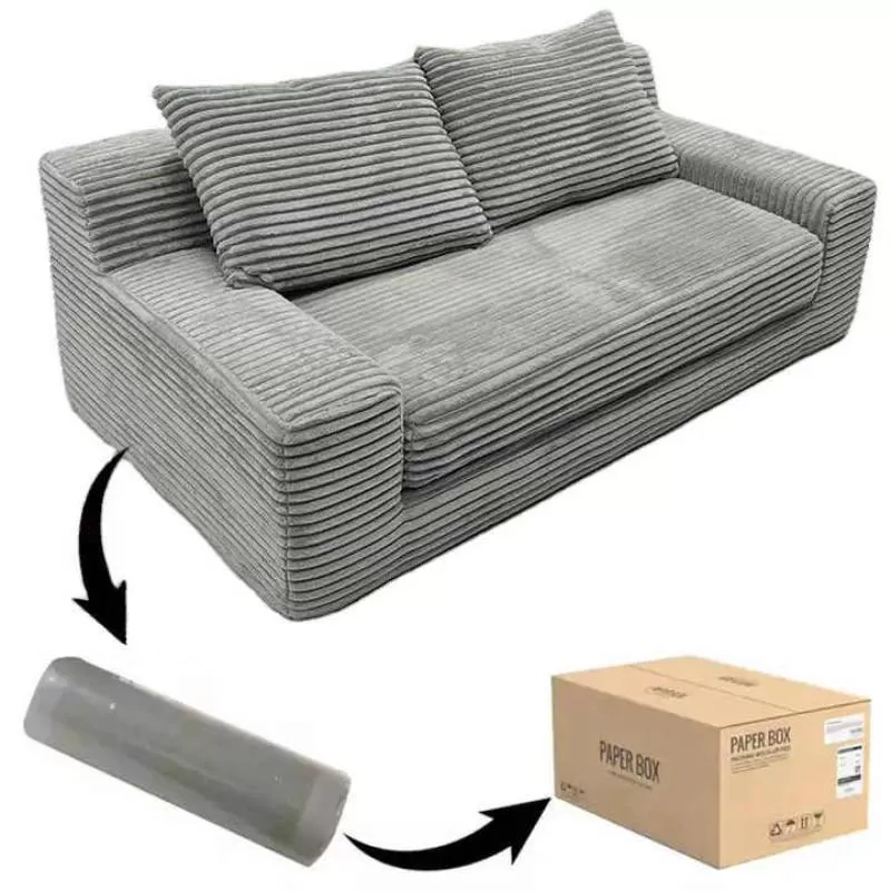 Multipurpose Vacuum Sofa Bed Latest Design Compressed Sofa Modern Living Room Sofa in a Box Foam Compression Couches for Home