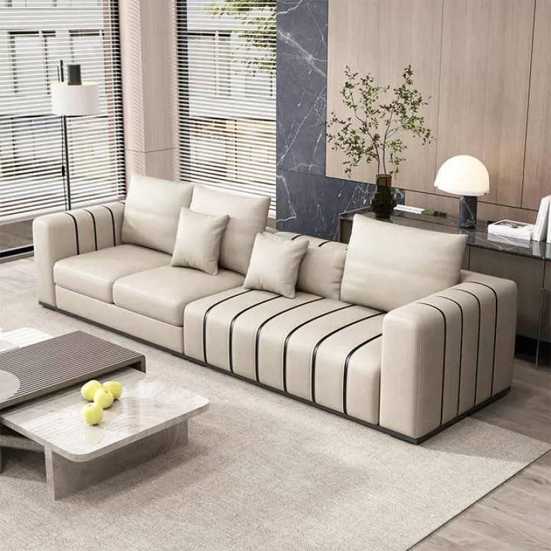 Italian Furniture Luxury Sofa 2024 Bedroom Set Couches Modern Sofa 1 Set Nordic Minimalist Sofa for the Living Room