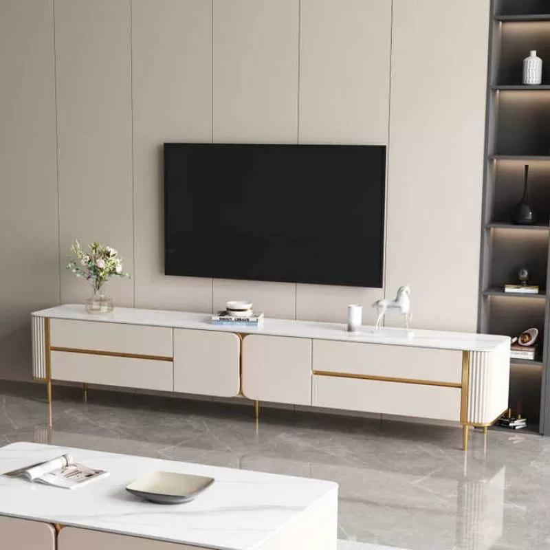 Modern Living Room Entertainment Center 80 Inch TV Cabinet Long TV Stand with Storage Media Cabinet Table Stand for Sale