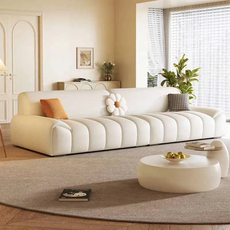 Cheap Modern Soft Leather Sofa Sets Simple Design High Quality Living Room Sofa Latest Popular Three Seater Sofas for Home