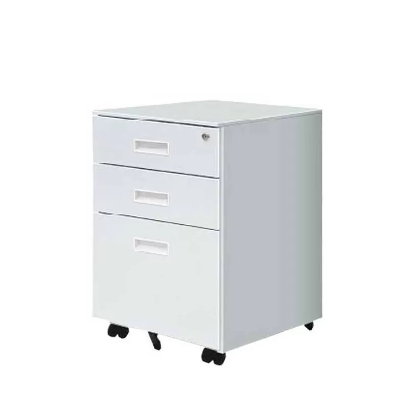 Ekintop Under Desk Small Drawer Wood Cabinet With 3 Drawers on Wheels