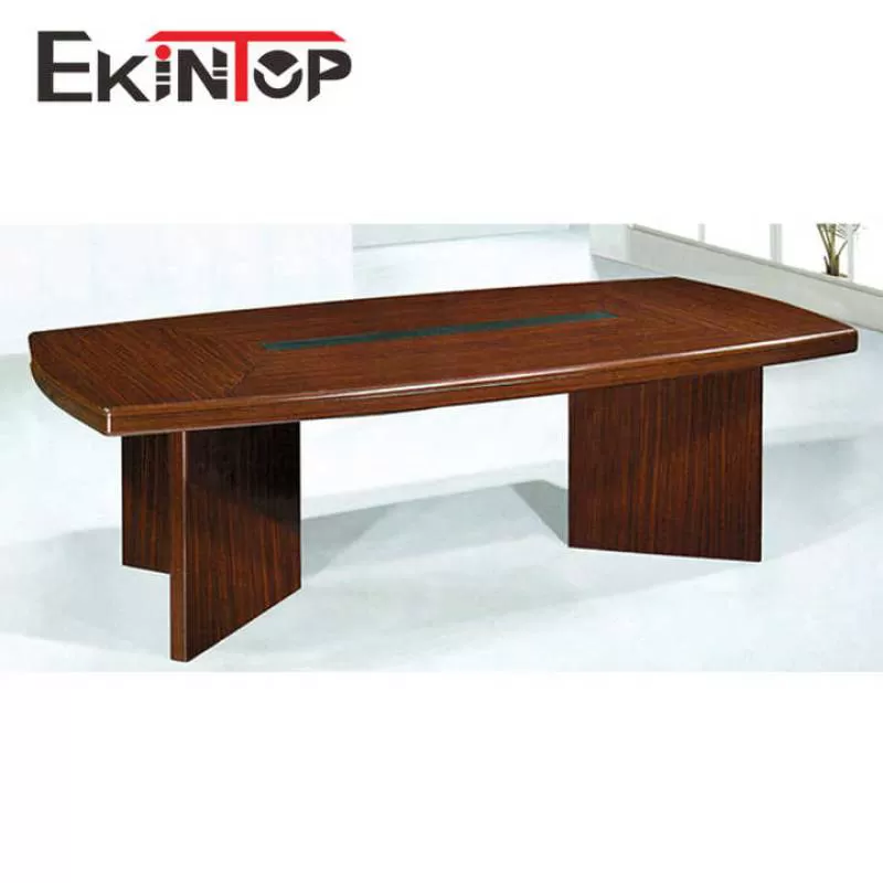 Ekintop Luxury Round Executive Meeting Conference Table Office Furniture Desk