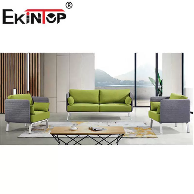 Ekintop Crystal Tufted Industrial Crushed bar Ktv Green Velvet Tantra Sofa