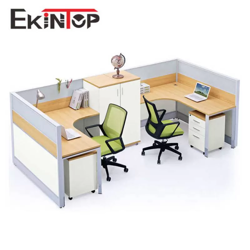 Melamine l Shaped Glass Cabin Call Center Office Partition Wall