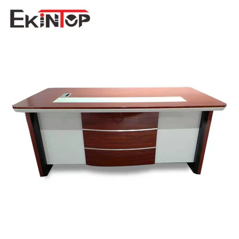 Melamine L- Shape Office Table, Big Size Director Office Table Design