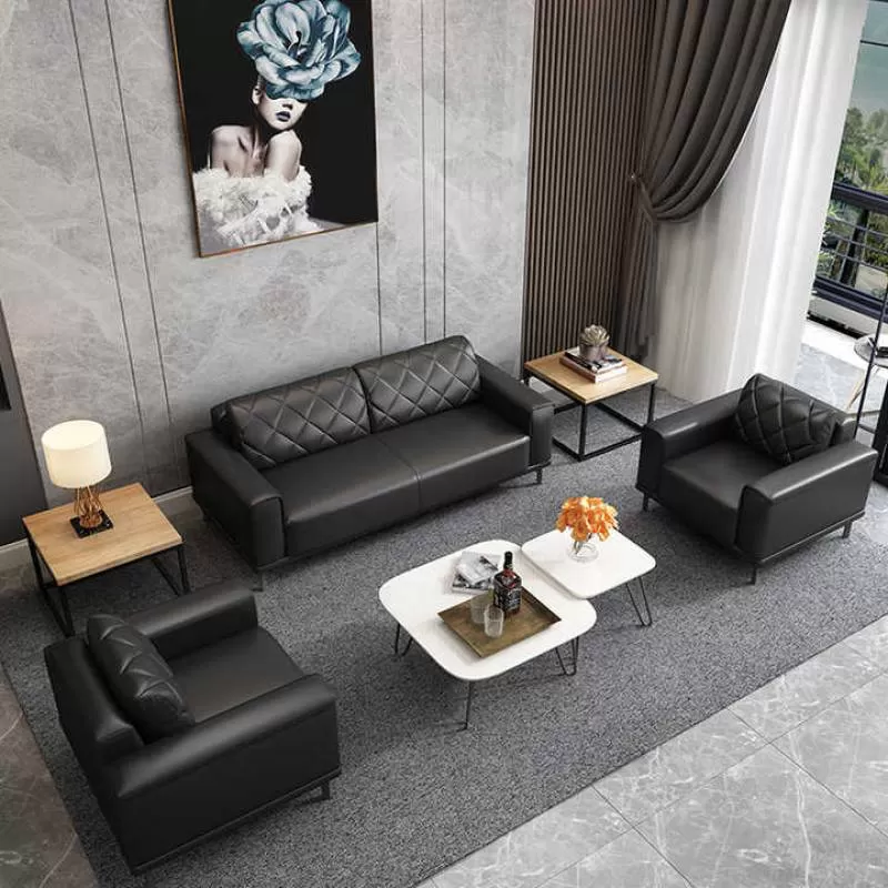 Ekintop Sofa Furniture Office Sofa Seat Leather Office Sectional Modular Sofa