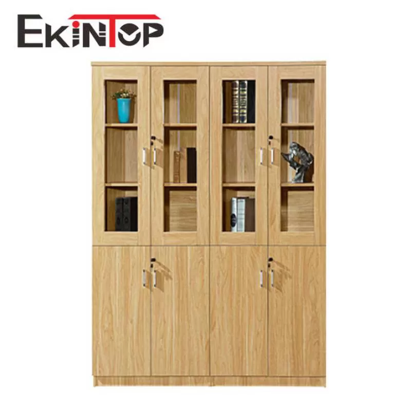 Ekintop Big Lots Distressed Lowes White Plywood Large Wooden Storage 4 Door Filing Cabinet