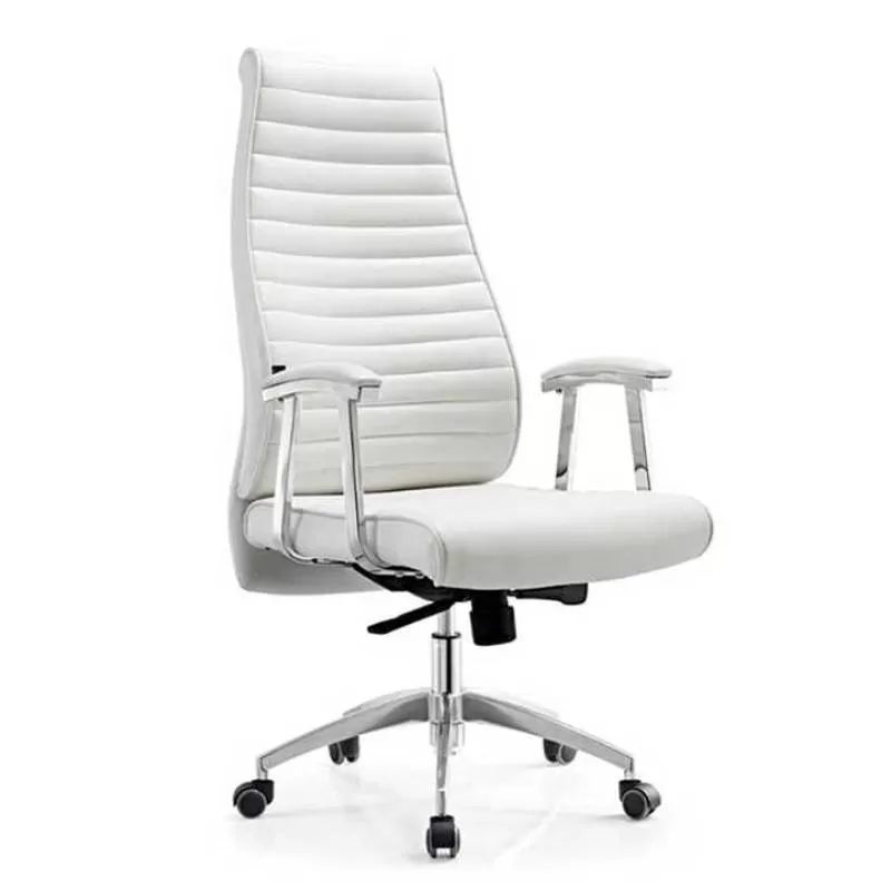 About a White Normal Ergonor Turning Guest Office Desk Chair for Headrest