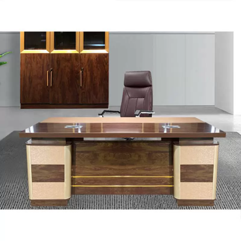 Foshan Plywood Office Desk Organizer Office Antique Table with Movable Pedestals