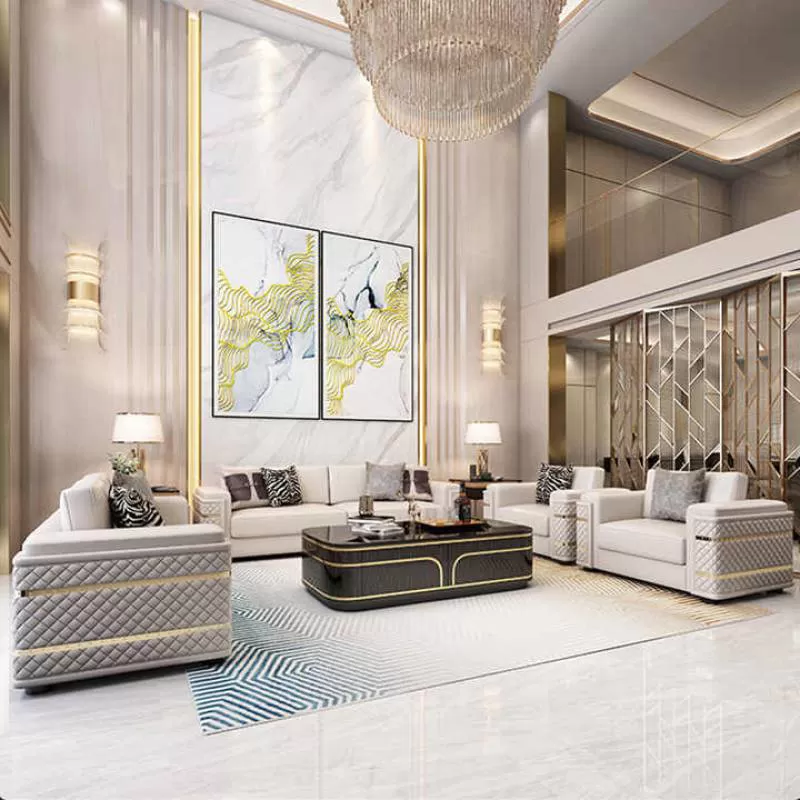 High Quality Modern Luxury Couch Modern Luxury Velvet Sofa in Living Room Sofas